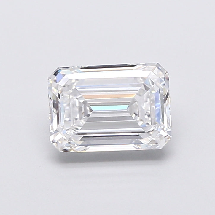 2.52 Carat Emerald Shaped, Very Good Cut, D Color, VVS2 Clarity, IGI Certified Lab Grown Diamond