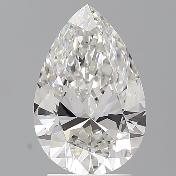 2.52 Carat Pear Shaped, Ideal Cut, E Color, VS1 Clarity, IGI Certified Lab Grown Diamond