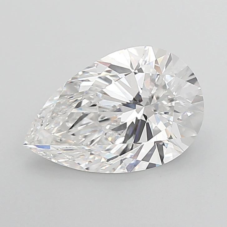 4.08 Carat Pear Shaped, Ideal Cut, E Color, VVS2 Clarity, IGI Certified Lab Grown Diamond