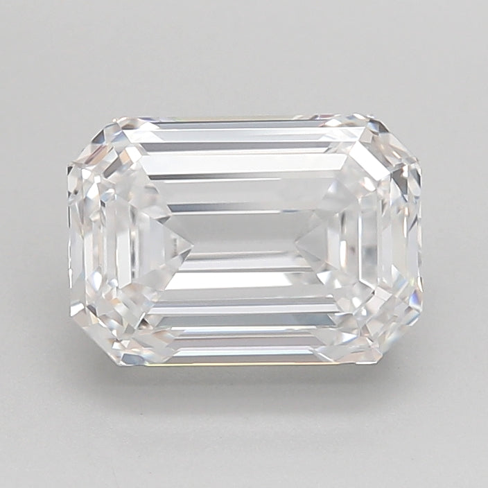 2.05 Carat Emerald Shaped, Ideal Cut, D Color, IF Clarity, IGI Certified Lab Grown Diamond