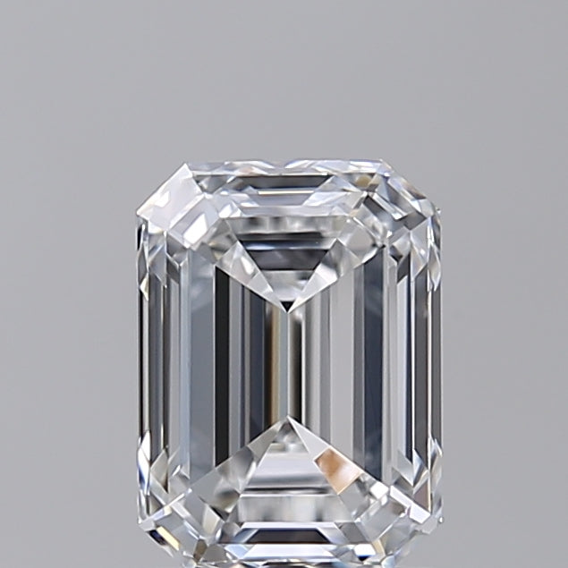 1.54 Carat Emerald Shaped, Ideal Cut, D Color, VVS2 Clarity, IGI Certified Lab Grown Diamond