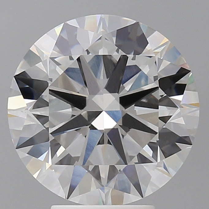 5.04 Carat Round Shaped, Excellent Cut, F Color, VS1 Clarity, IGI Certified Lab Grown Diamond