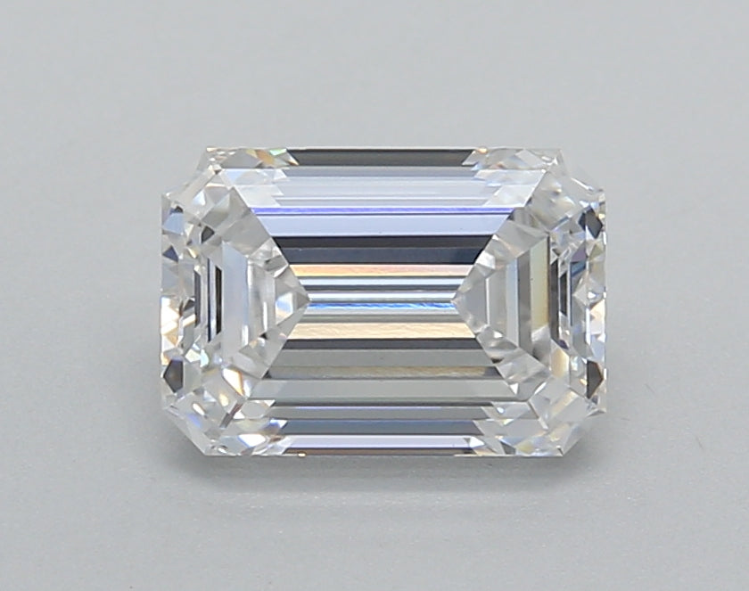 1.52 Carat Emerald Shaped, Very Good Cut, D Color, VS1 Clarity, IGI Certified Lab Grown Diamond