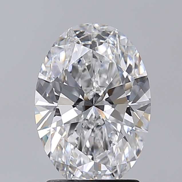 2.03 Carat Oval Shaped, Excellent Cut, D Color, VVS2 Clarity, IGI Certified Lab Grown Diamond