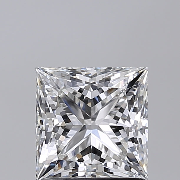 1.51 Carat Princess Shaped, Excellent Cut, E Color, VVS2 Clarity, IGI Certified Lab Grown Diamond