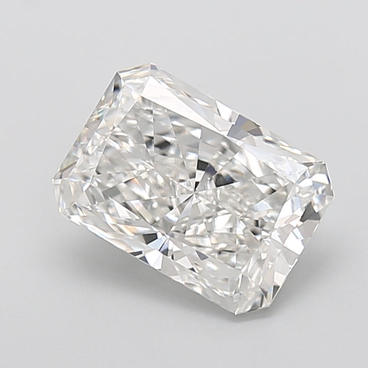 3.32 Carat Radiant Shaped, Very Good Cut, F Color, VVS2 Clarity, IGI Certified Lab Grown Diamond