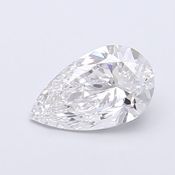 0.65 Carat Pear Shaped, Very Good Cut, E Color, VVS2 Clarity, IGI Certified Lab Grown Diamond