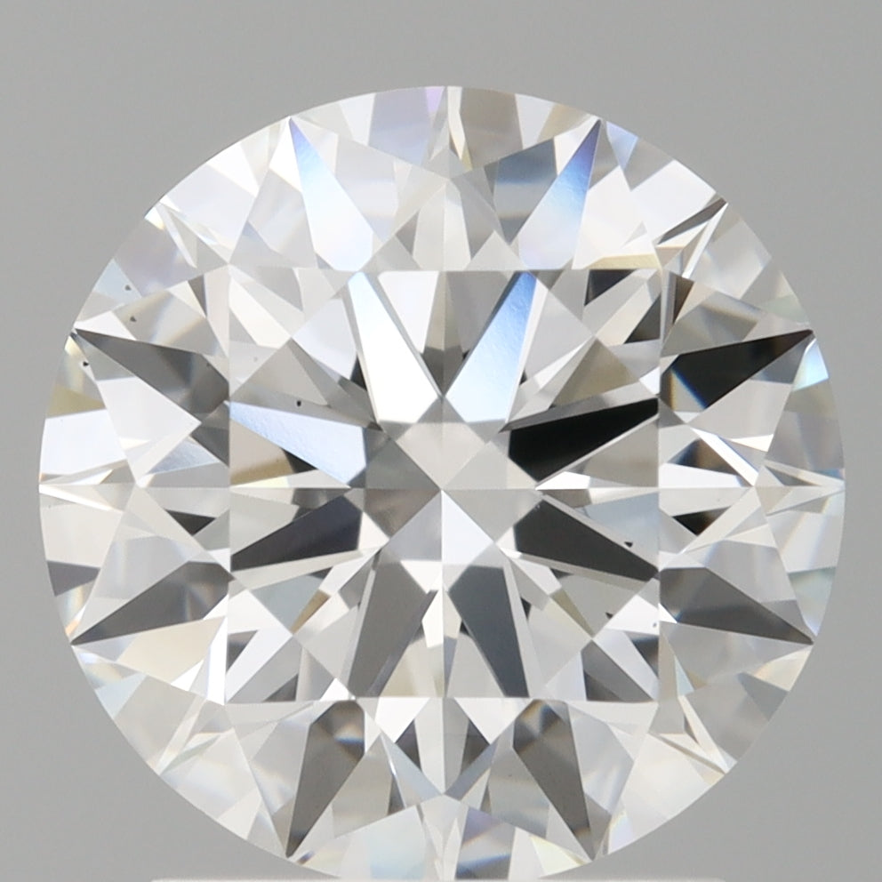 2.10 Carat Round Shaped, Ideal Cut, D Color, VS2 Clarity, IGI Certified Lab Grown Diamond