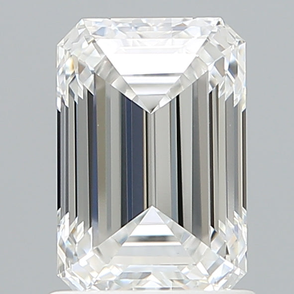 1.51 Carat Emerald Shaped, Ideal Cut, D Color, VVS2 Clarity, IGI Certified Lab Grown Diamond