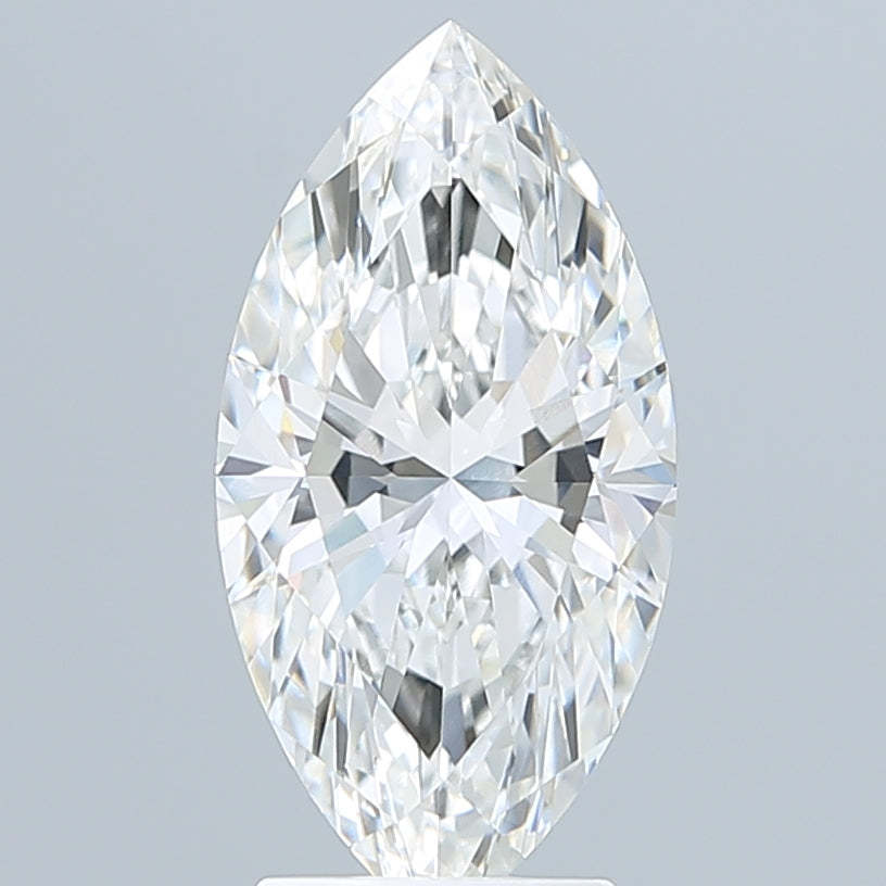 3.04 Carat Marquise Shaped, Ideal Cut, F Color, VVS2 Clarity, IGI Certified Lab Grown Diamond