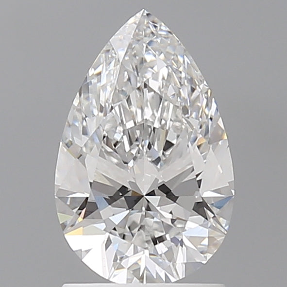 1.58 Carat Pear Shaped, Ideal Cut, D Color, VVS2 Clarity, IGI Certified Lab Grown Diamond