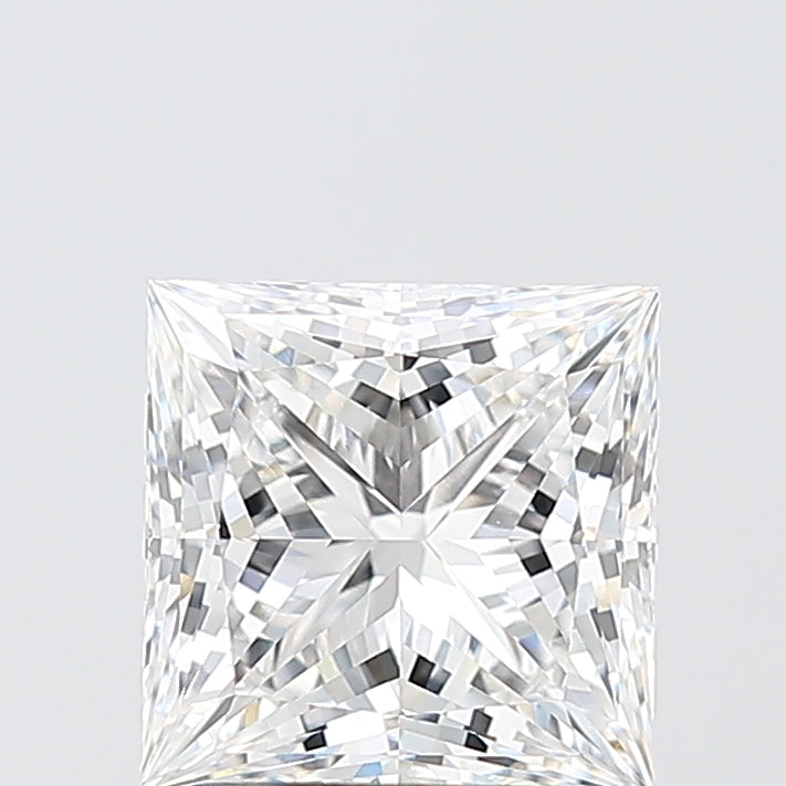 2.04 Carat Princess Shaped, Ideal Cut, D Color, VVS2 Clarity, IGI Certified Lab Grown Diamond