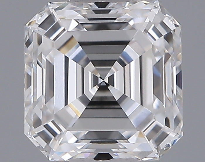1.00 Carat Asscher Shaped, Ideal Cut, D Color, VVS2 Clarity, IGI Certified Lab Grown Diamond