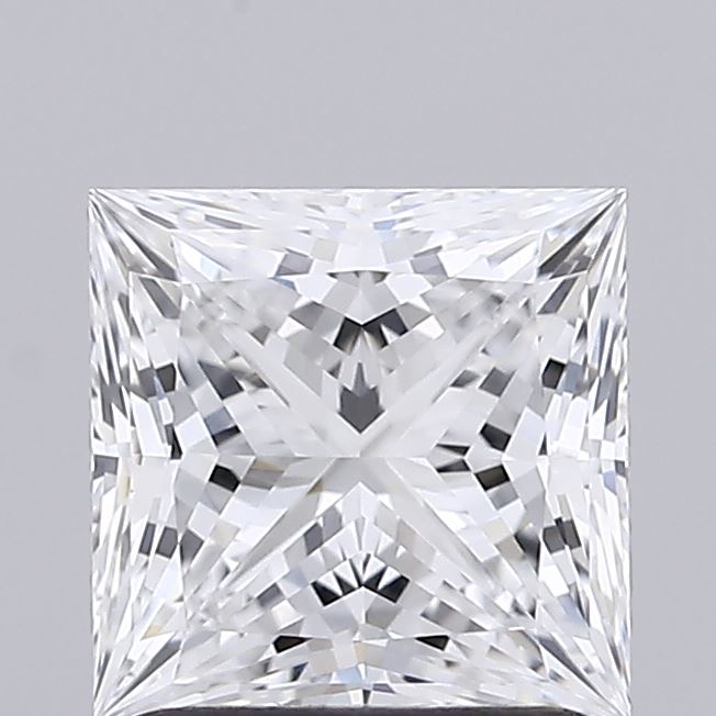 1.56 Carat Princess Shaped, Ideal Cut, E Color, VVS1 Clarity, IGI Certified Lab Grown Diamond