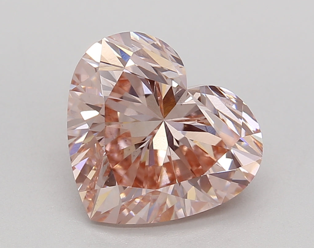 3.40 Carat Heart Shaped, Ideal Cut, VS2 Clarity, IGI Certified Lab Grown Diamond