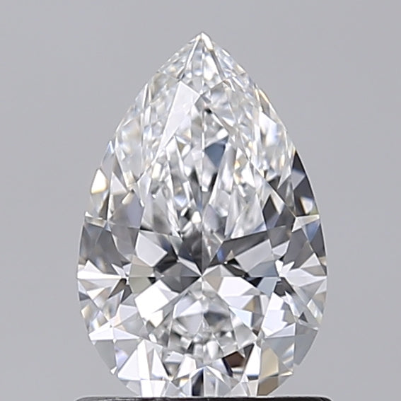 1.02 Carat Pear Shaped, Excellent Cut, D Color, VS1 Clarity, IGI Certified Lab Grown Diamond