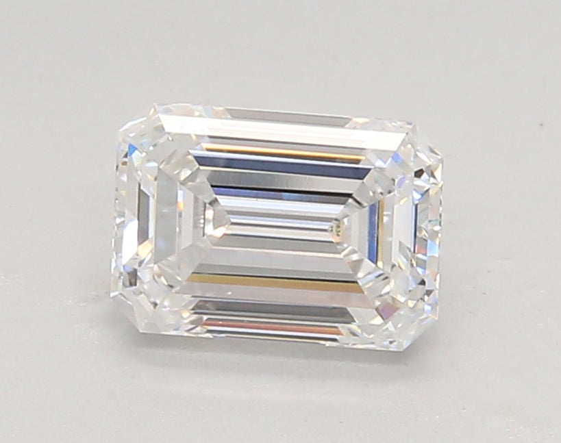 1.32 Carat Emerald Shaped, Ideal Cut, D Color, VS1 Clarity, IGI Certified Lab Grown Diamond