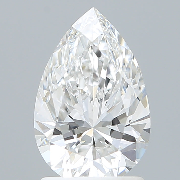 1.60 Carat Pear Shaped, Ideal Cut, E Color, VVS2 Clarity, IGI Certified Lab Grown Diamond