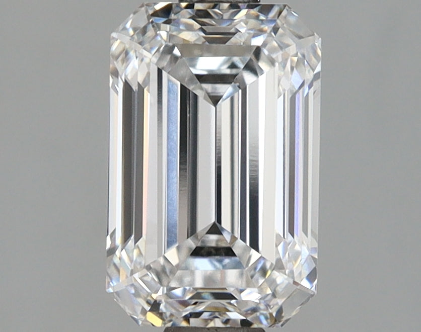 2.06 Carat Emerald Shaped, Ideal Cut, D Color, VVS1 Clarity, IGI Certified Lab Grown Diamond