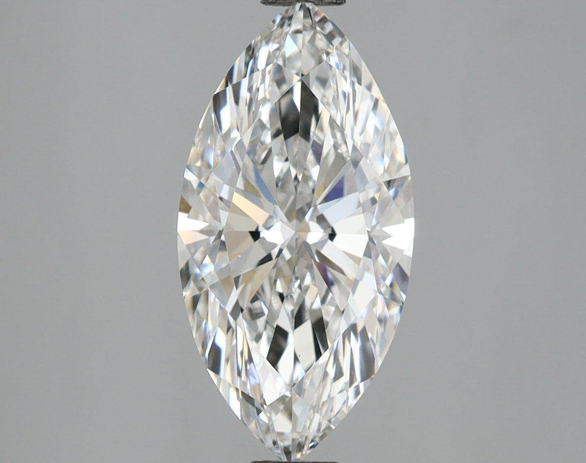 2.58 Carat Marquise Shaped, Ideal Cut, E Color, VVS2 Clarity, IGI Certified Lab Grown Diamond