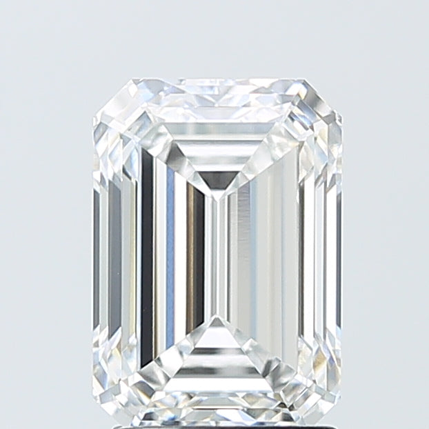 2.54 Carat Emerald Shaped, Ideal Cut, E Color, VVS2 Clarity, IGI Certified Lab Grown Diamond