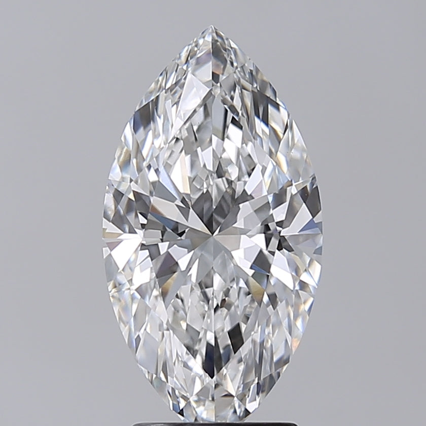 3.02 Carat Marquise Shaped, Excellent Cut, F Color, VVS2 Clarity, IGI Certified Lab Grown Diamond