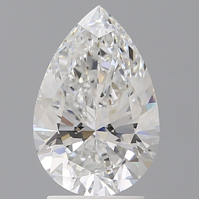 2.58 Carat Pear Shaped, Ideal Cut, E Color, VVS2 Clarity, IGI Certified Lab Grown Diamond