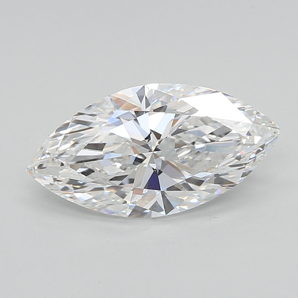 2.00 Carat Marquise Shaped, Ideal Cut, E Color, VVS2 Clarity, IGI Certified Lab Grown Diamond
