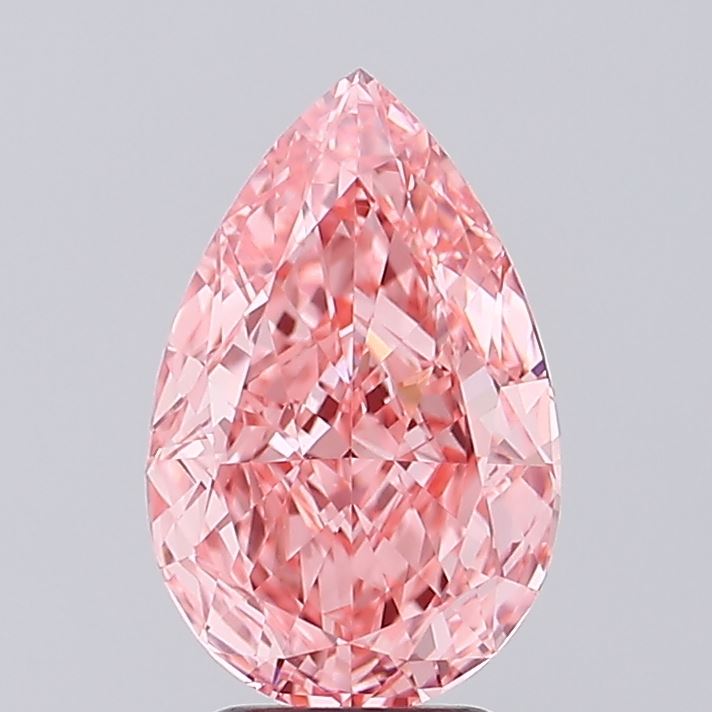 3.67 Carat Pear Shaped, Ideal Cut, VVS2 Clarity, IGI Certified Lab Grown Diamond