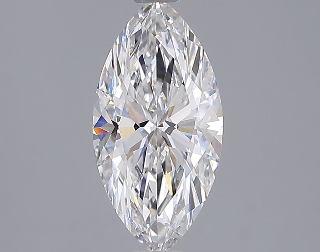 1.54 Carat Marquise Shaped, Ideal Cut, D Color, VVS2 Clarity, IGI Certified Lab Grown Diamond