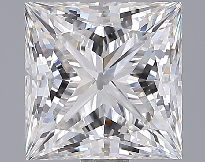 2.02 Carat Princess Shaped, Ideal Cut, F Color, VVS2 Clarity, IGI Certified Lab Grown Diamond