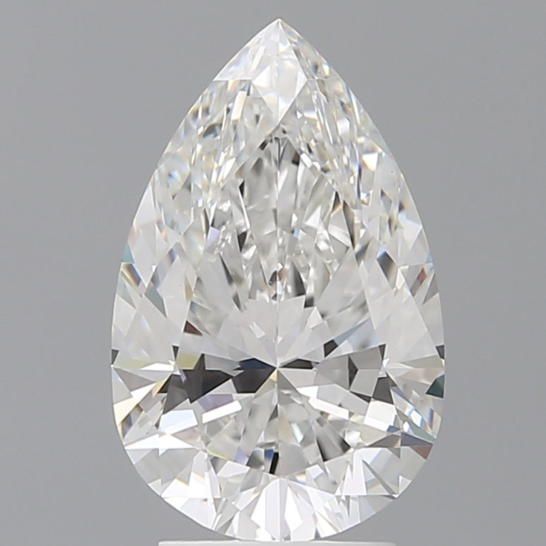 3.53 Carat Pear Shaped, Ideal Cut, E Color, VVS2 Clarity, IGI Certified Lab Grown Diamond