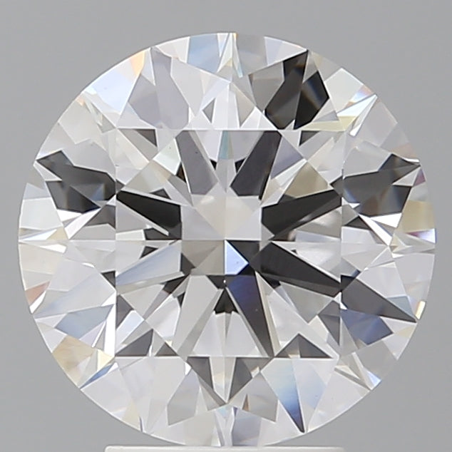 4.09 Carat Round Shaped, Ideal Cut, E Color, VVS2 Clarity, IGI Certified Lab Grown Diamond