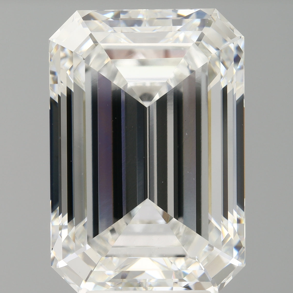 7.09 Carat Emerald Shaped, Ideal Cut, F Color, VVS2 Clarity, IGI Certified Lab Grown Diamond