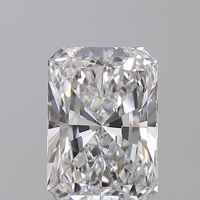 0.71 Carat Radiant Shaped, Excellent Cut, D Color, VVS1 Clarity, IGI Certified Lab Grown Diamond