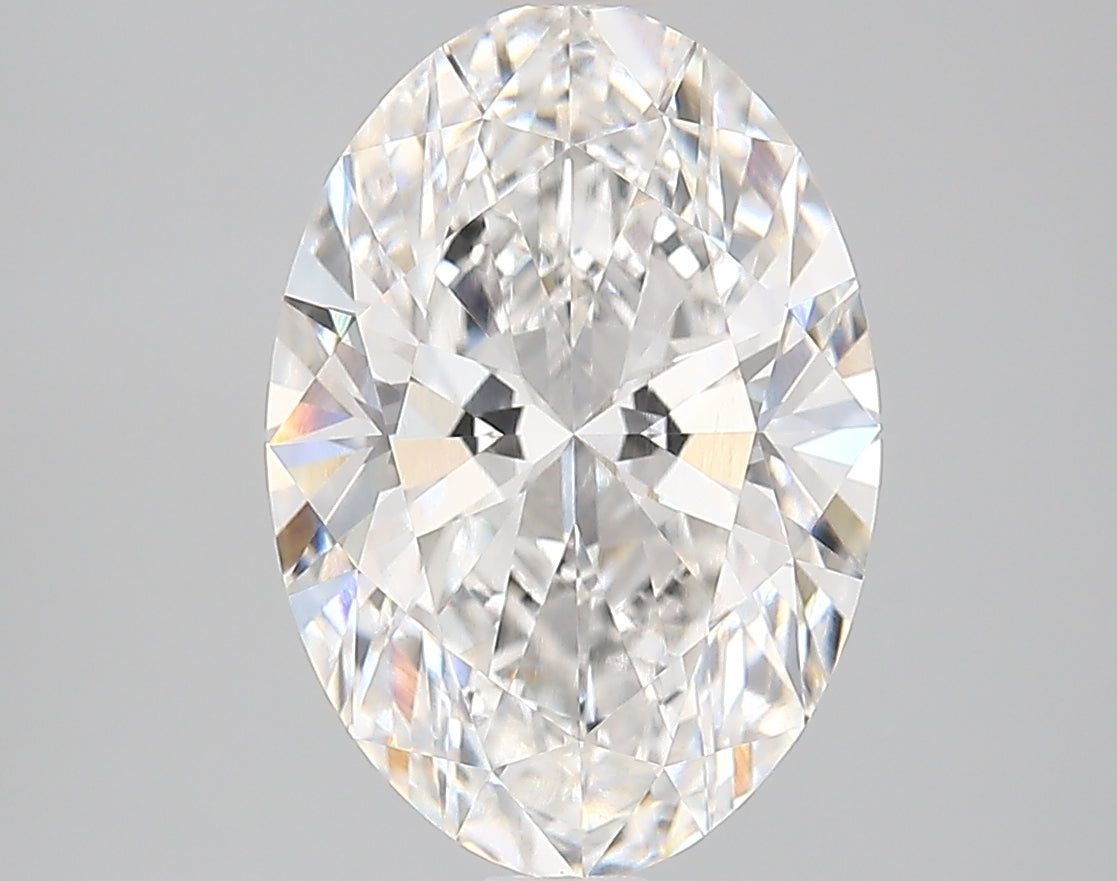 4.03 Carat Oval Shaped, Very Good Cut, F Color, VVS2 Clarity, IGI Certified Lab Grown Diamond