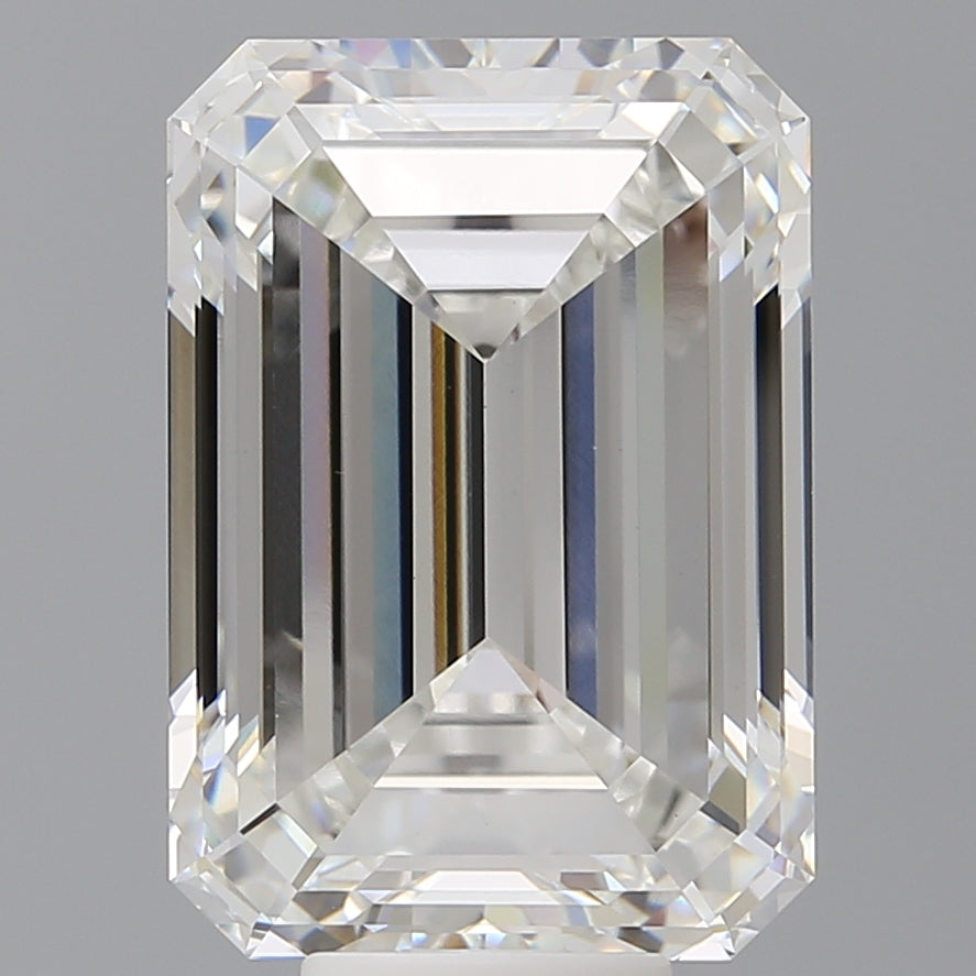 10.55 Carat Emerald Shaped, Ideal Cut, F Color, VS1 Clarity, IGI Certified Lab Grown Diamond