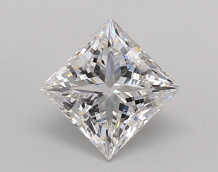 1.51 Carat Princess Shaped, Excellent Cut, D Color, VS2 Clarity, IGI Certified Lab Grown Diamond