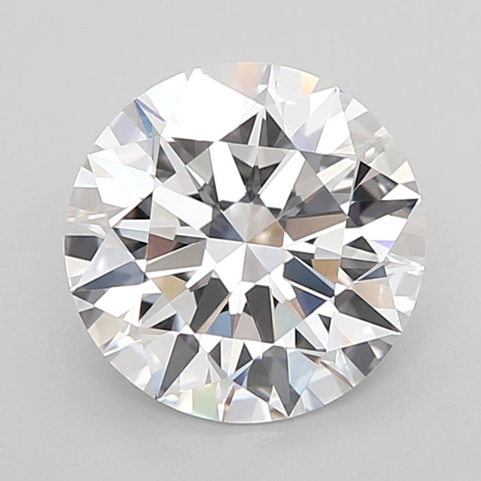 3.05 Carat Round Shaped, Ideal Cut, E Color, VVS2 Clarity, IGI Certified Lab Grown Diamond