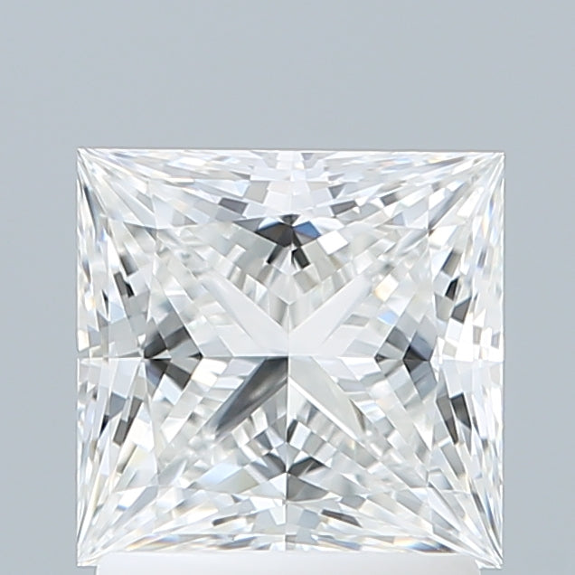1.58 Carat Princess Shaped, Ideal Cut, E Color, VVS1 Clarity, IGI Certified Lab Grown Diamond