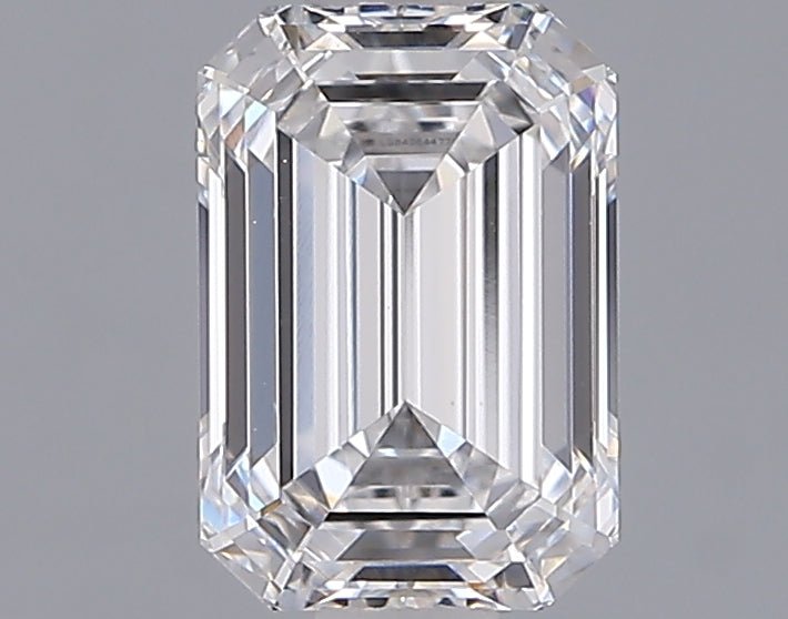 1.54 Carat Emerald Shaped, Ideal Cut, D Color, VVS2 Clarity, IGI Certified Lab Grown Diamond