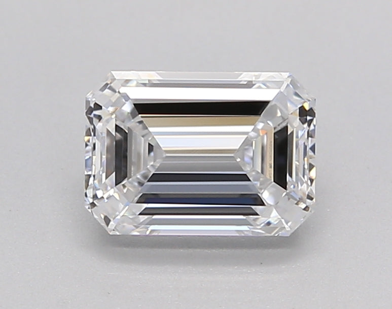 1.01 Carat Emerald Shaped, Ideal Cut, D Color, IF Clarity, IGI Certified Lab Grown Diamond