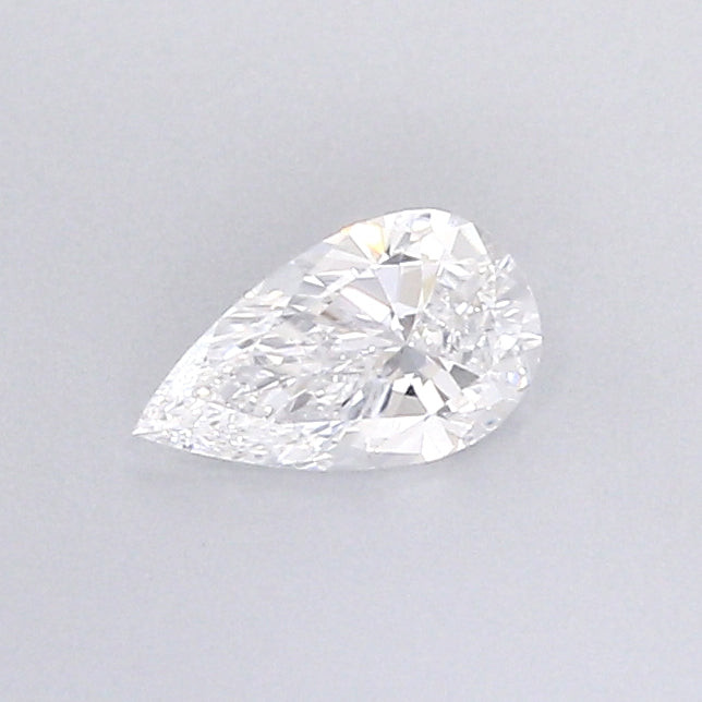 0.39 Carat Pear Shaped, Very Good Cut, D Color, VS2 Clarity, IGI Certified Lab Grown Diamond
