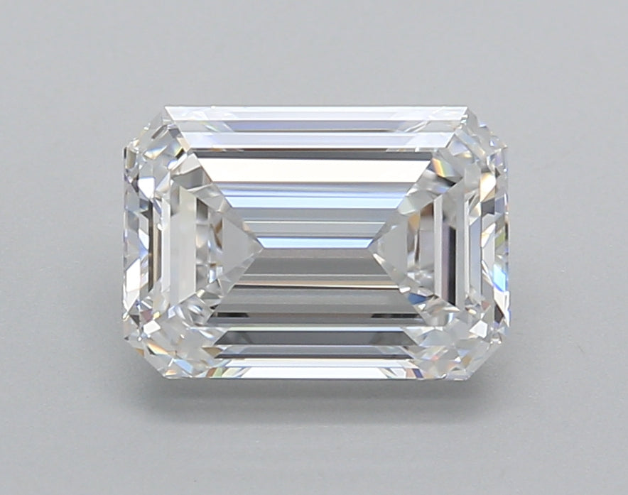 2.02 Carat Emerald Shaped, Very Good Cut, D Color, VVS2 Clarity, IGI Certified Lab Grown Diamond