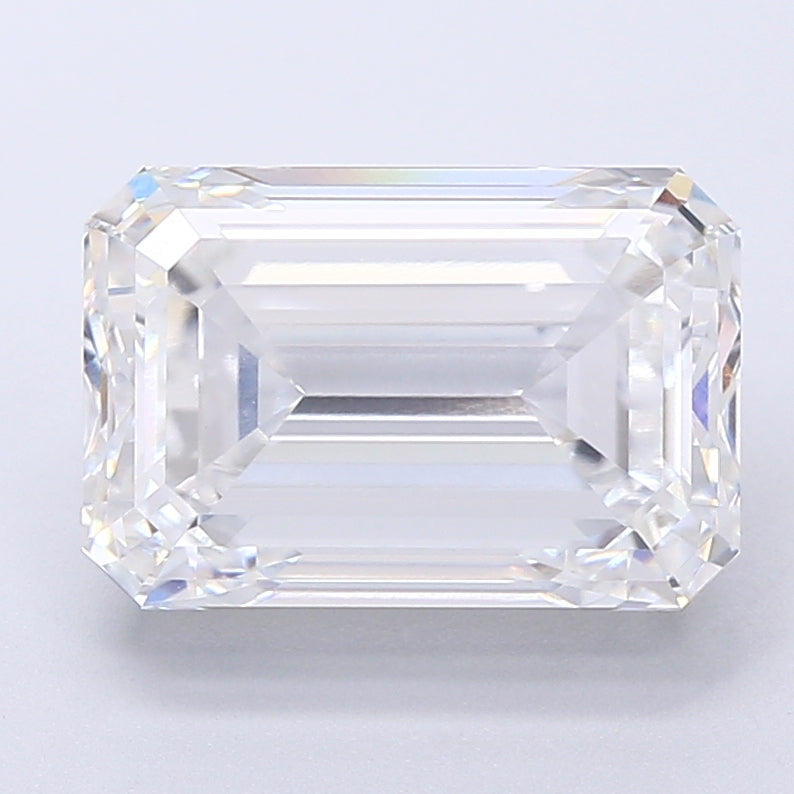 6.50 Carat Emerald Shaped, Very Good Cut, E Color, VVS2 Clarity, IGI Certified Lab Grown Diamond