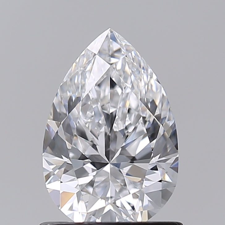1.00 Carat Pear Shaped, Ideal Cut, D Color, VVS2 Clarity, IGI Certified Lab Grown Diamond