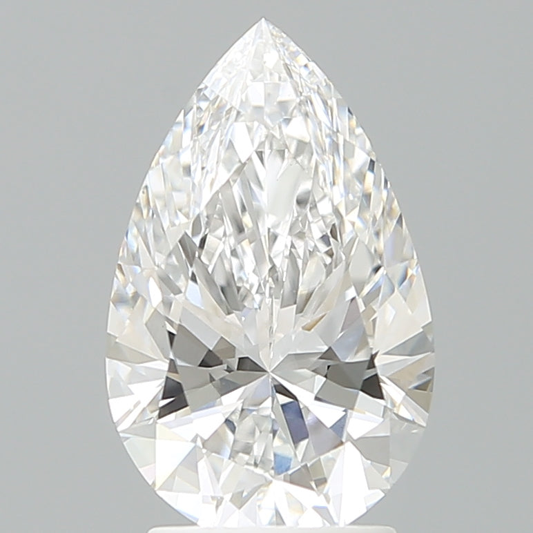 2.70 Carat Pear Shaped, Ideal Cut, E Color, VVS2 Clarity, IGI Certified Lab Grown Diamond