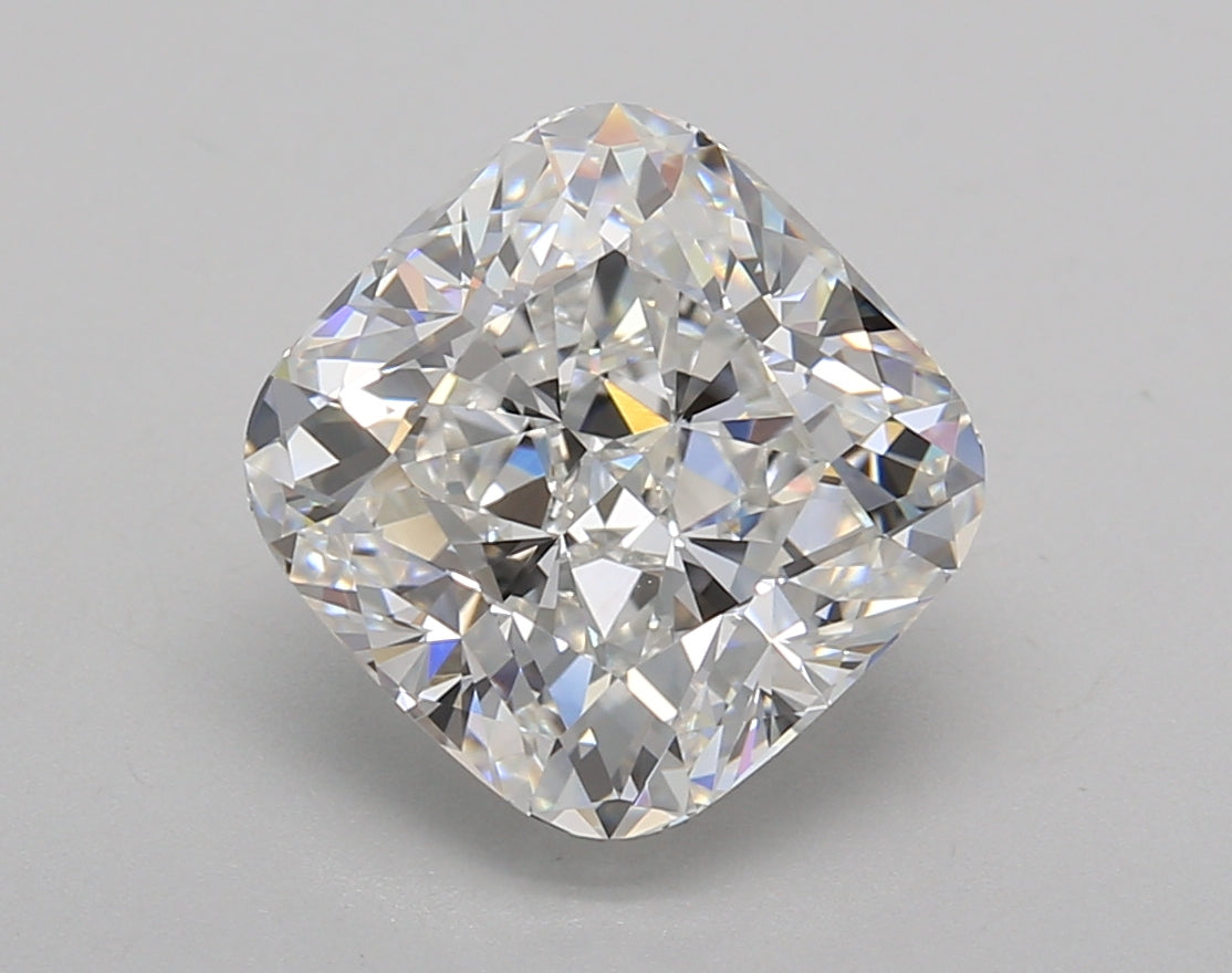 4.01 Carat Cushion Shaped, Excellent Cut, D Color, VVS2 Clarity, IGI Certified Lab Grown Diamond