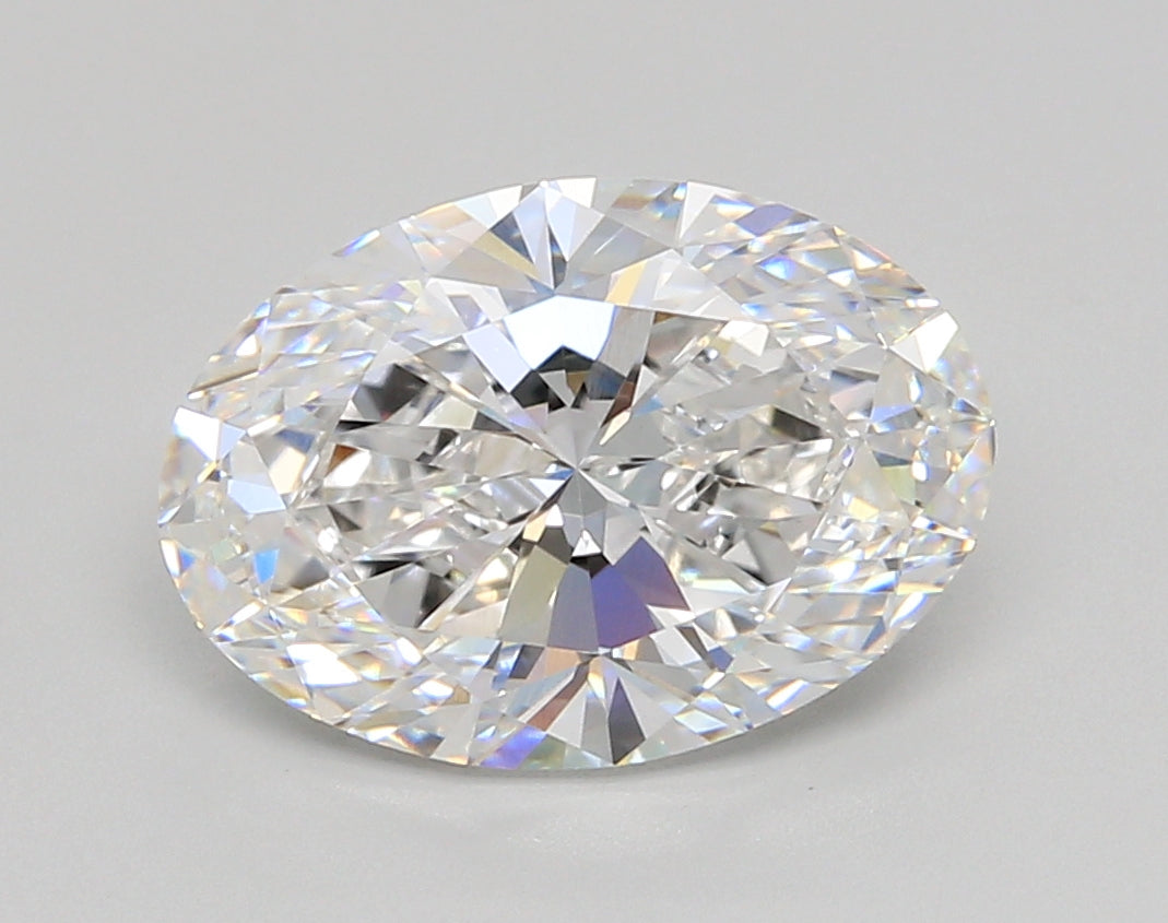 4.03 Carat Oval Shaped, Ideal Cut, E Color, VVS2 Clarity, IGI Certified Lab Grown Diamond
