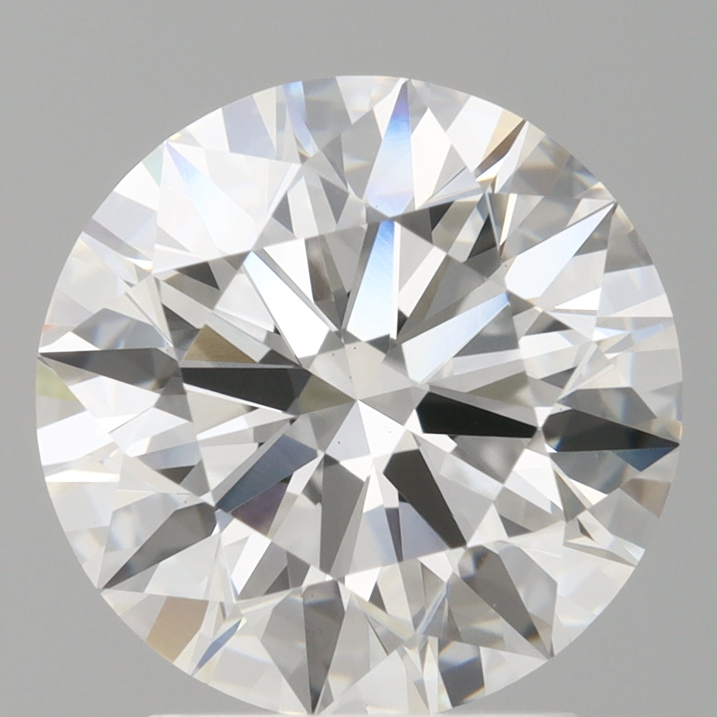 2.60 Carat Round Shaped, Ideal Cut, E Color, VVS2 Clarity, IGI Certified Lab Grown Diamond